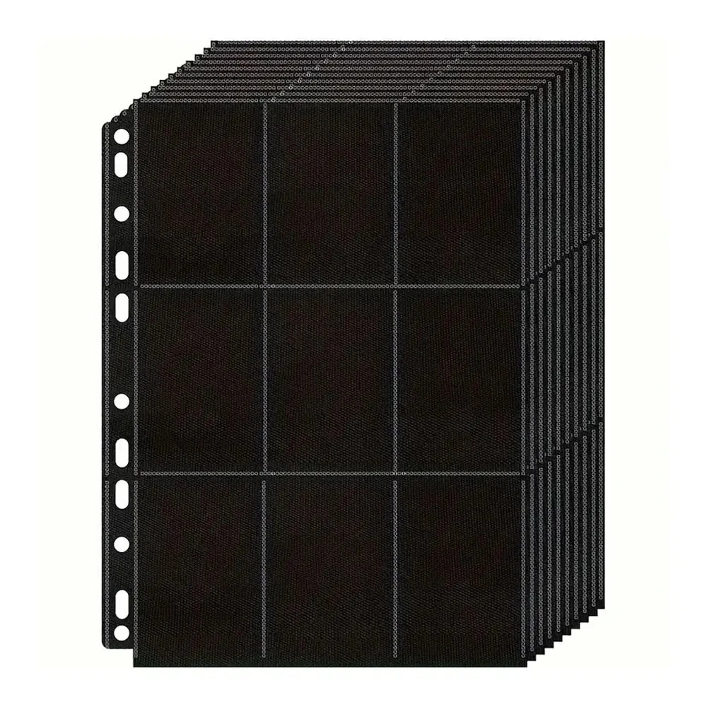 Trading Card Binder - 10Pack Black 9-Pocket A4 Trading Card