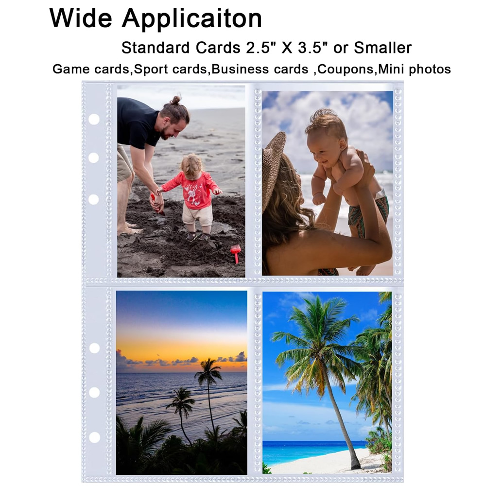 4 Pockets Photo Card Sleeves B - Trading Card Binder review and price